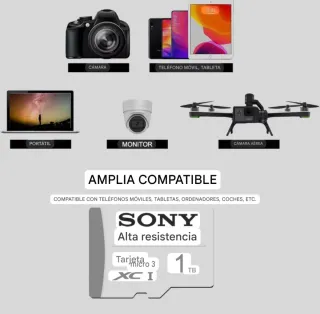 Micro SD Sony 1TB High Endurance Nueva y sellada!!