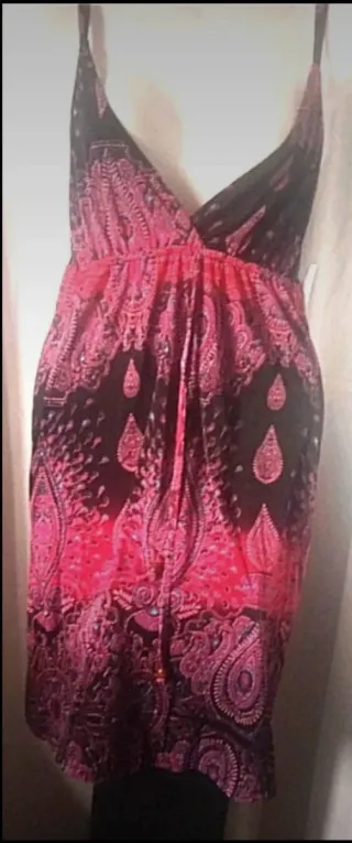 Vestido estampado floral talla L