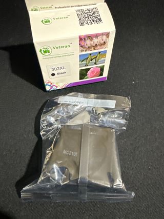 Cartucho Tinta Negra Veteran 302XL