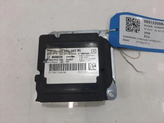Peugeot 2008 DV6C (9HD) 2014 1,6 L diésel airbag sin desplegar ECU 9808309280
