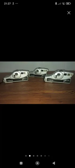3 fotocamere Polaroid Joycam Silver