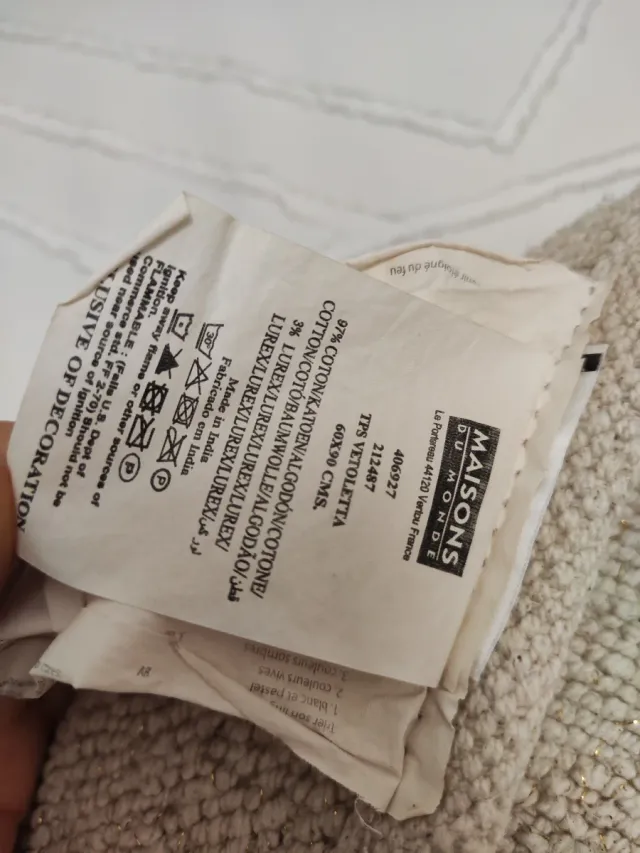 Alfombra Maison Du Monde Beige