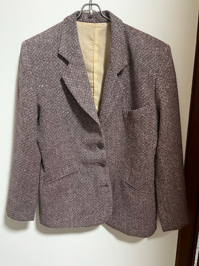 Americana Talla 42 Beige/Marrón