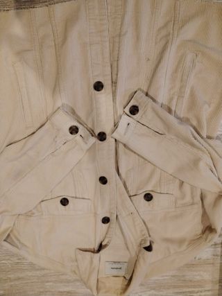 Chaqueta de pana beige