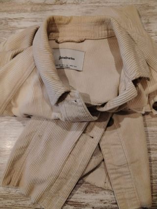 Chaqueta de pana beige
