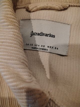 Chaqueta de pana beige