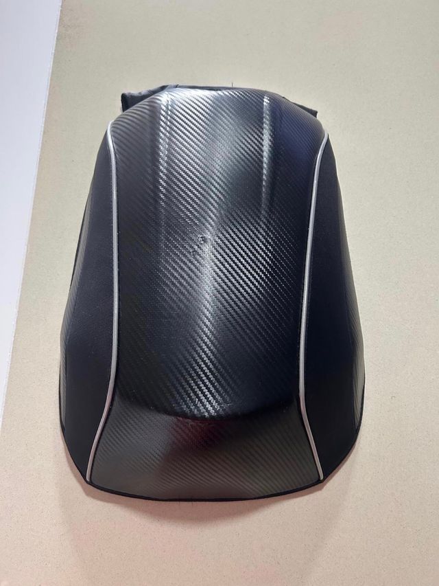 Mochila Moto Fibra Carbono Negra