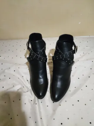 Botines de piel negros MARYPAZ, talla 39