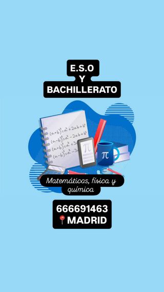 Clases de matemáticas y física