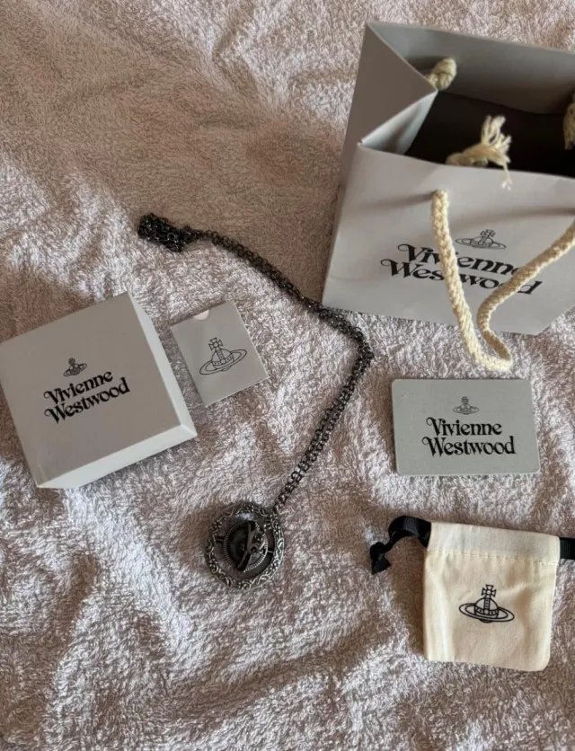 Vivienne Westwood Collana Orb Grigio Argento