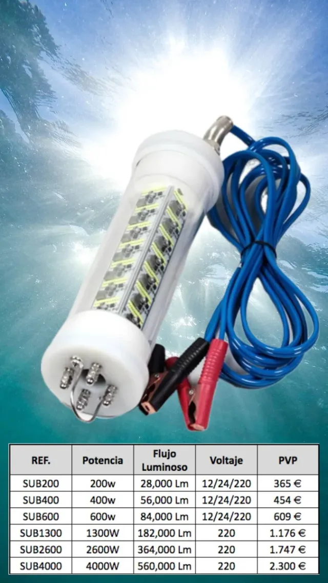 Luces Subacuáticas LED Potentes