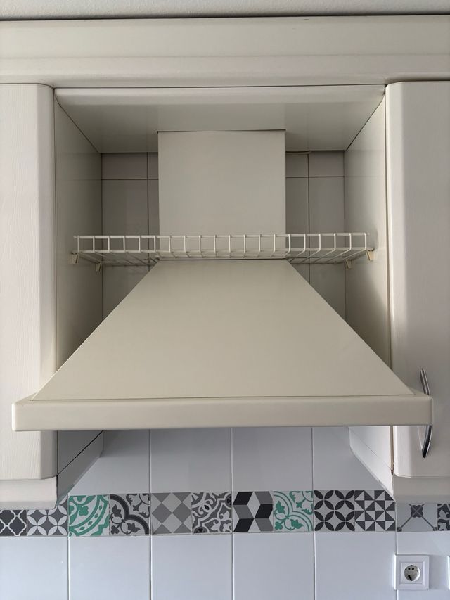 Campana extractora blanca