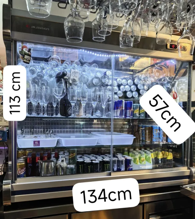 Vitrina expositora para tapas refrigerada