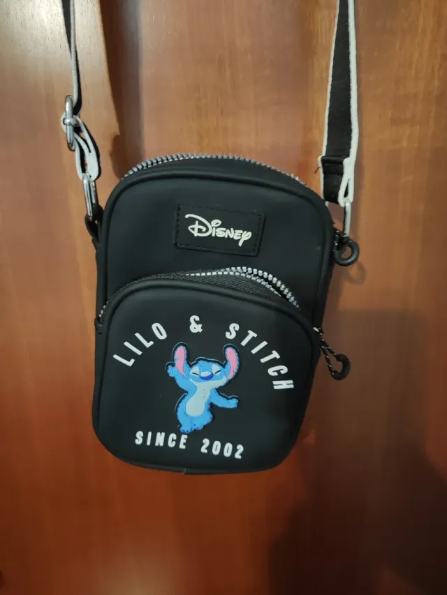 Bolso Pequeño Stitch Disney Negro y Azul
