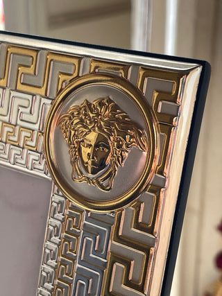 Portafoto Versace Argento e Oro Made in Italy