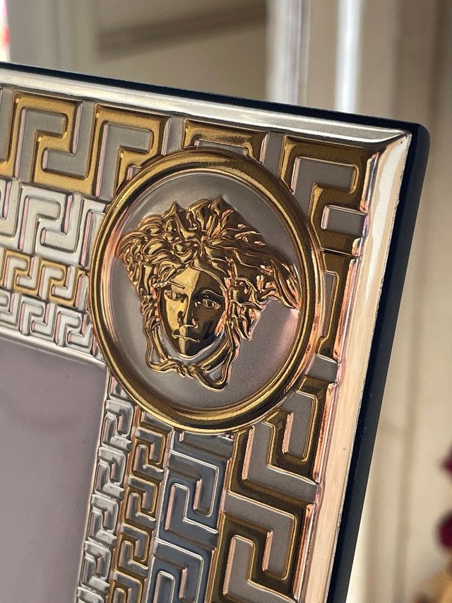 Portafoto Versace Argento e Oro Made in Italy