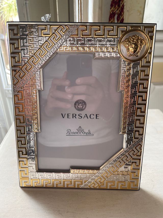 Portafoto Versace Argento e Oro Made in Italy