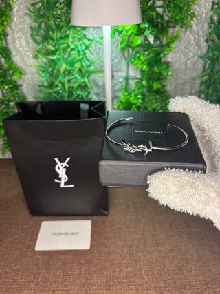 Bracciale Saint Laurent YSL Argento