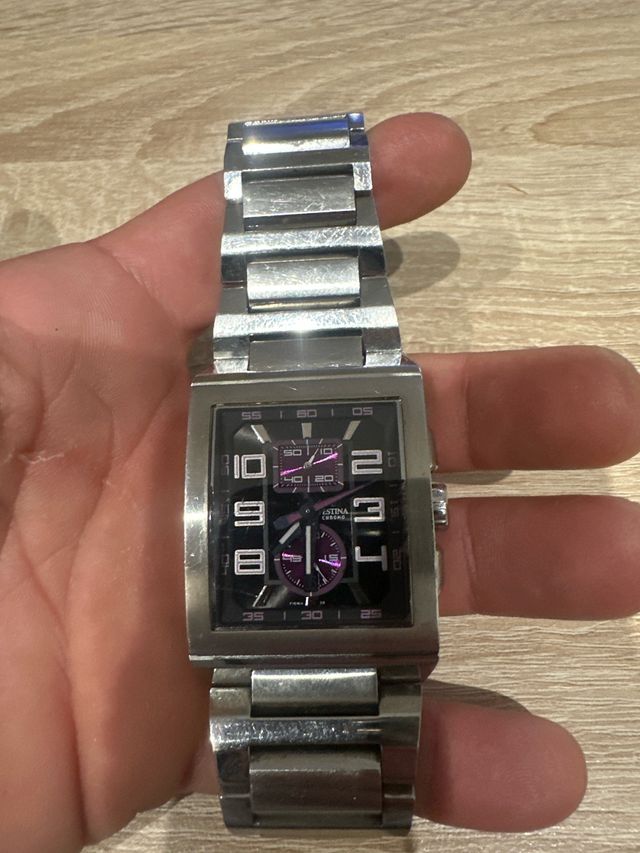 Reloj Festina Cronógrafo Negro y Plateado