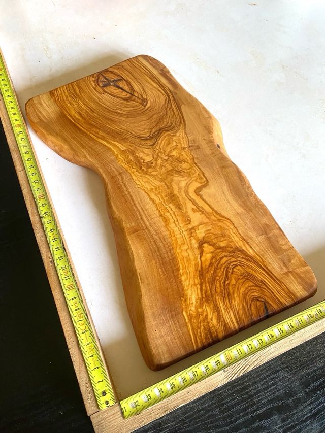 Tabla cortar madera de olivo artesanal
