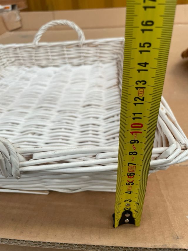 Juego de 4 cestas de mimbre