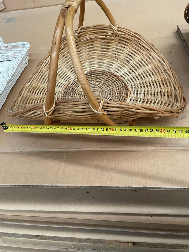 Juego de 4 cestas de mimbre