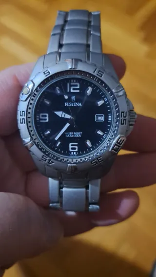Reloj Festina Hombre Pulsera Negro y Plateado