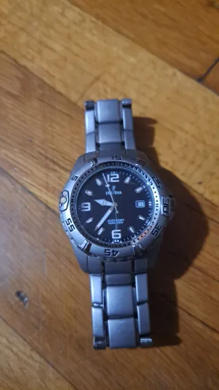 Reloj Festina Hombre Pulsera Negro y Plateado