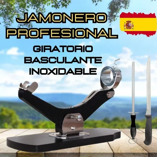 Jamonero Profesional Giratorio Inoxidable