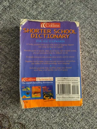 Diccionario escolar Collins en inglés
