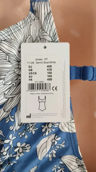 Bañador mujer estampado para prótesis