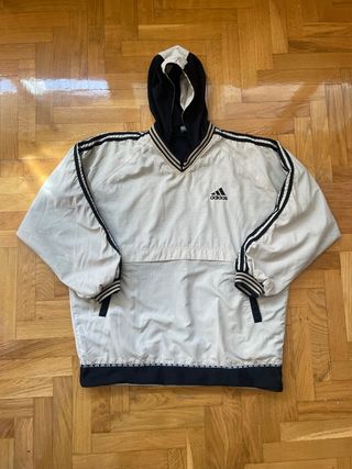 Sudadera cortavientos Adidas vintage reversible 