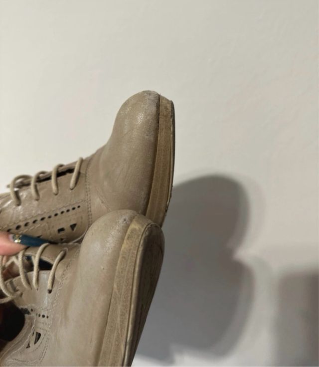 Francesine Nerogiardini marroni con tacco