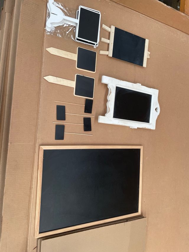 Juego de pizarras pequeñas