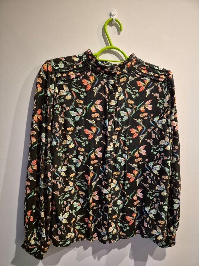 Camisa negra estampada Indi & Cold