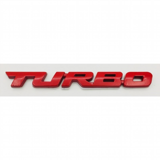 EMBLEMA TURBO ROJO