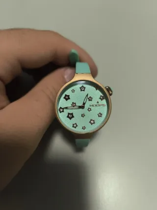 Orologio Hoops oro e verde acqua