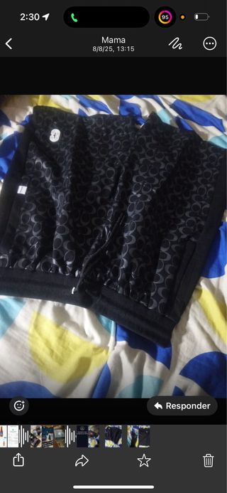 Pantalones Coach Negros