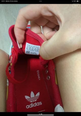 Zapatillas Adidas Disney Rojas