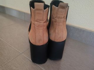 Botas de plataforma marrones