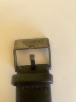 Reloj Nixon Sentry Leather Negro/Plata