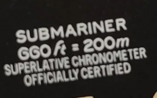 Esfera Rolex Submariner 1680 Blanca