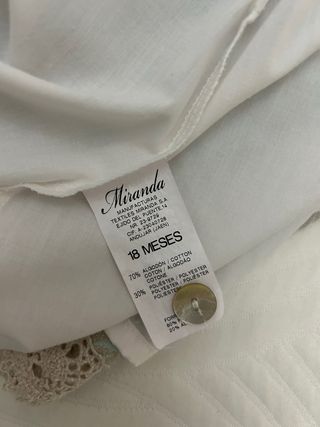 Vestido niña con encaje y lazo