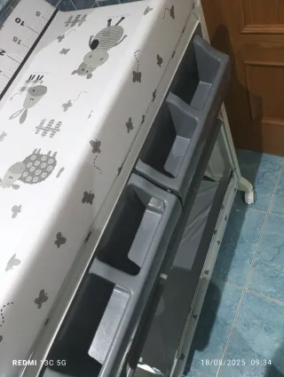 Bañera cambiador bebé con medidor