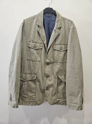 Americana / Blazer Tipo Tejana Talla 50 verde caqu