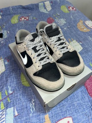 Nike Dunk Gamuza Beige y Negro