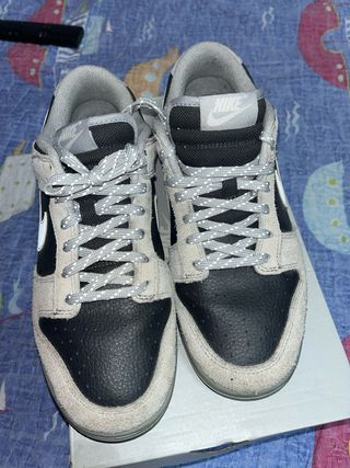Nike Dunk Gamuza Beige y Negro