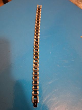 Bracciale Rolex Argento Nero Usato