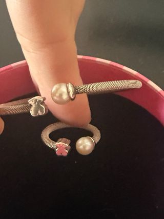 Pulsera y Anillo Tous Plata Perla