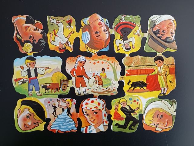 Cromos troquelados varios personajes